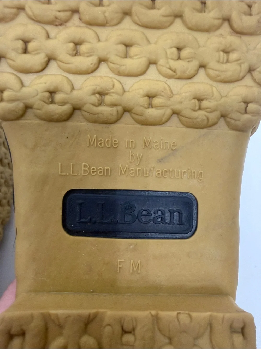 L.L.Bean Women’s Bean Boots  rubber moc Low cut blue size 10 M made in USA